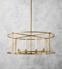Michaul Beck Round Chandelier 44" - Franing