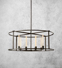 Michaul Beck Round Chandelier 44" - Franing