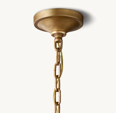 19TH C. ENGLISH OPENWORK ROUND CHANDELIER 72" - Franing