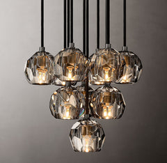 Boule Crystal Round Cluster Chandelier 14" - Franing