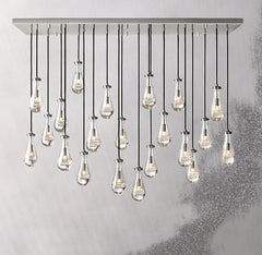 Raindrop Linear Chandelier 72", Rain Chandelier - Franing