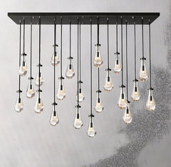 Raindrop Linear Chandelier 72", Rain Chandelier - Franing