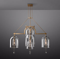 Fulcrum Round Chandelier 61" 5-Lights - Franing