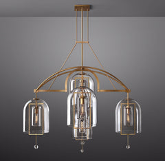 Fulcrum Round Chandelier 61" 5-Lights - Franing