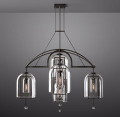 Fulcrum Round Chandelier 61" 5-Lights - Franing