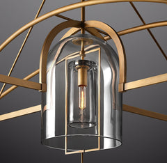 Fulcrum Round Chandelier 61" 5-Lights - Franing