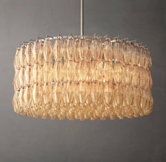 Chiara Glass Round Chandelier 37" - Franing