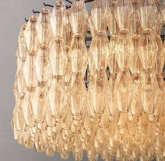 Chiara Glass Round Chandelier 37" - Franing