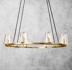 Kuseay Glass Round Chandelier 36" - Franing
