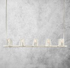 Kuseay Glass Linear Chandelier 49" - Franing