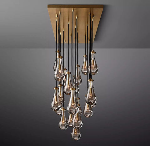 Raindrop Linear Chandelier 72", Rain Chandelier by Franing - Chandelier,SHOP ALL,crystal chandelier,Ceiling
