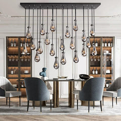 Raindrop Linear Chandelier 72", Rain Chandelier by Franing - Chandelier,SHOP ALL,crystal chandelier,Ceiling