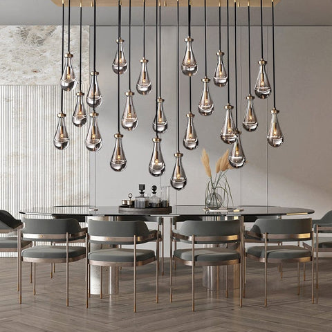 Raindrop Linear Chandelier 72", Rain Chandelier by Franing - Chandelier,SHOP ALL,crystal chandelier,Ceiling