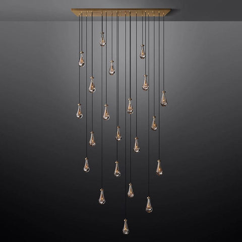 Raindrop Linear Chandelier 72", Rain Chandelier by Franing - Chandelier,SHOP ALL,crystal chandelier,Ceiling
