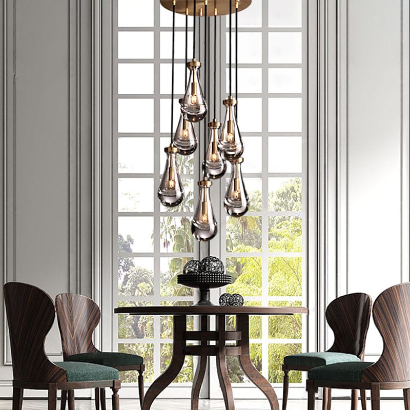 Raindrop Round Chandelier 18", Rain Chandelier by Franing - Chandelier,SHOP ALL,crystal chandelier,Ceiling