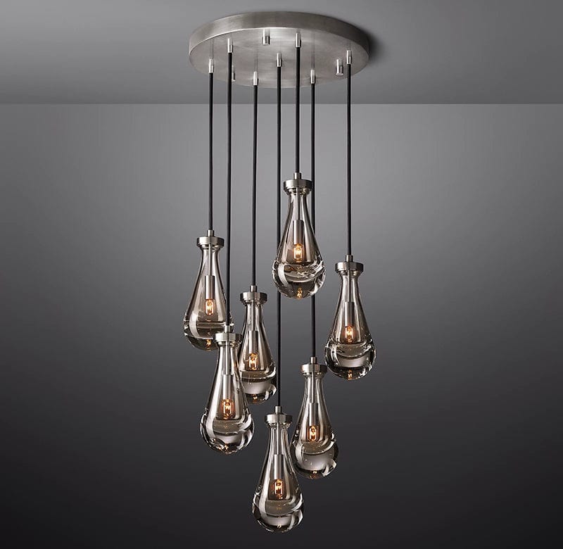Raindrop Round Chandelier 18", Rain Chandelier by Franing - Chandelier,SHOP ALL,crystal chandelier,Ceiling