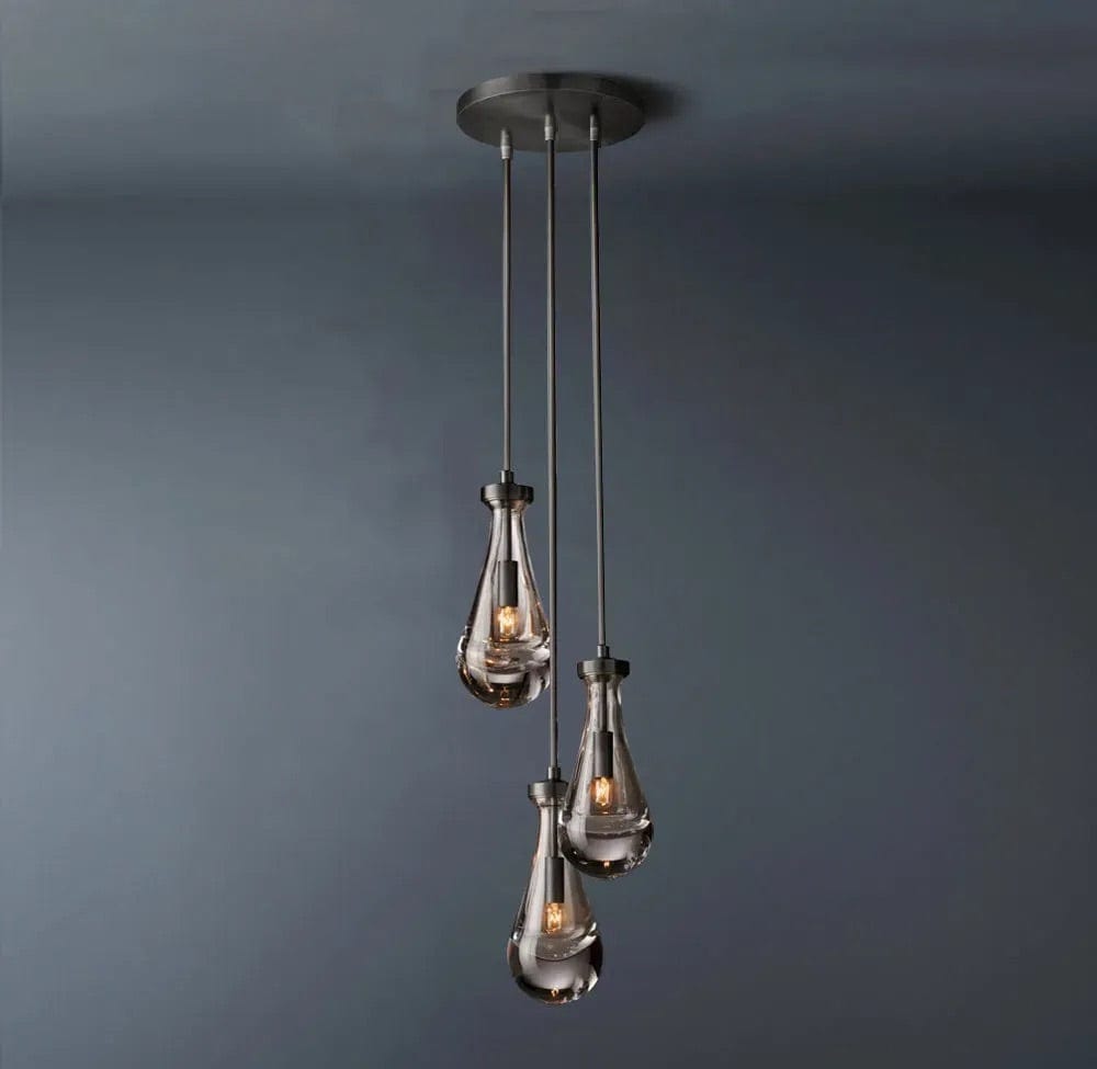 Raindrop Round Chandelier 3 light by Franing - Chandelier,SHOP ALL,crystal chandelier,Ceiling