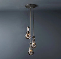 Raindrop Round Chandelier 3 light by Franing - Chandelier,SHOP ALL,crystal chandelier,Ceiling
