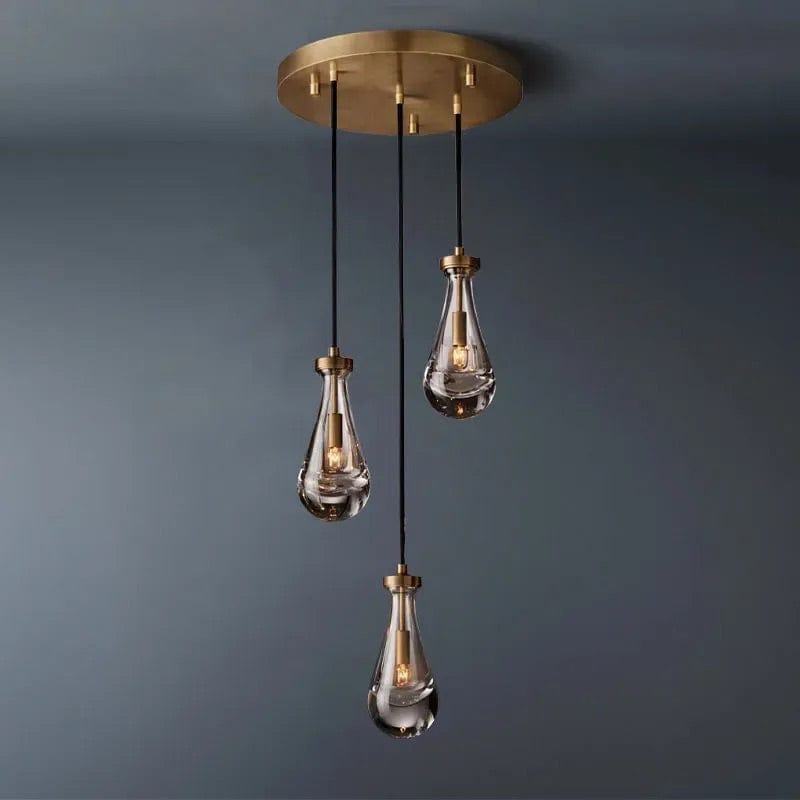 Raindrop Round Chandelier 3 light by Franing - Chandelier,SHOP ALL,crystal chandelier,Ceiling