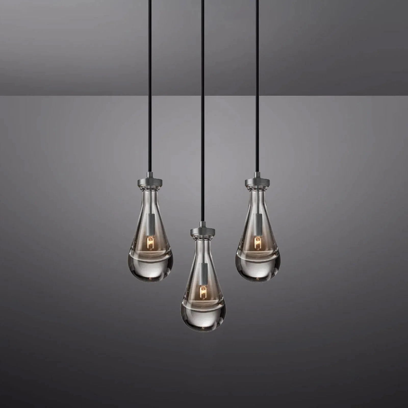 Raindrop Round Chandelier 3 light by Franing - Chandelier,SHOP ALL,crystal chandelier,Ceiling