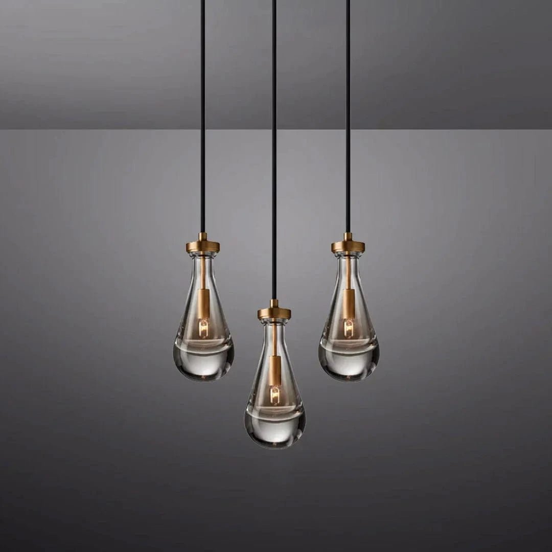 Raindrop Round Chandelier 3 light by Franing - Chandelier,SHOP ALL,crystal chandelier,Ceiling