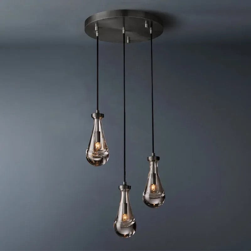 Raindrop Round Chandelier 3 light by Franing - Chandelier,SHOP ALL,crystal chandelier,Ceiling