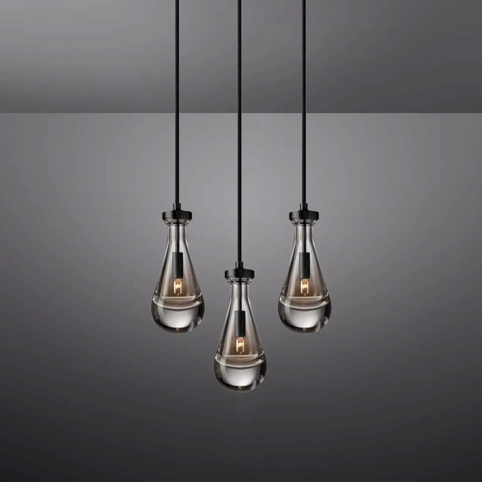 Raindrop Round Chandelier 3 light by Franing - Chandelier,SHOP ALL,crystal chandelier,Ceiling