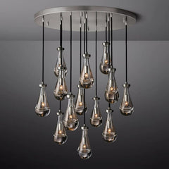 Raindrop Round Chandelier 36", Rain Chandelier by Franing - Chandelier,SHOP ALL,crystal chandelier,Ceiling