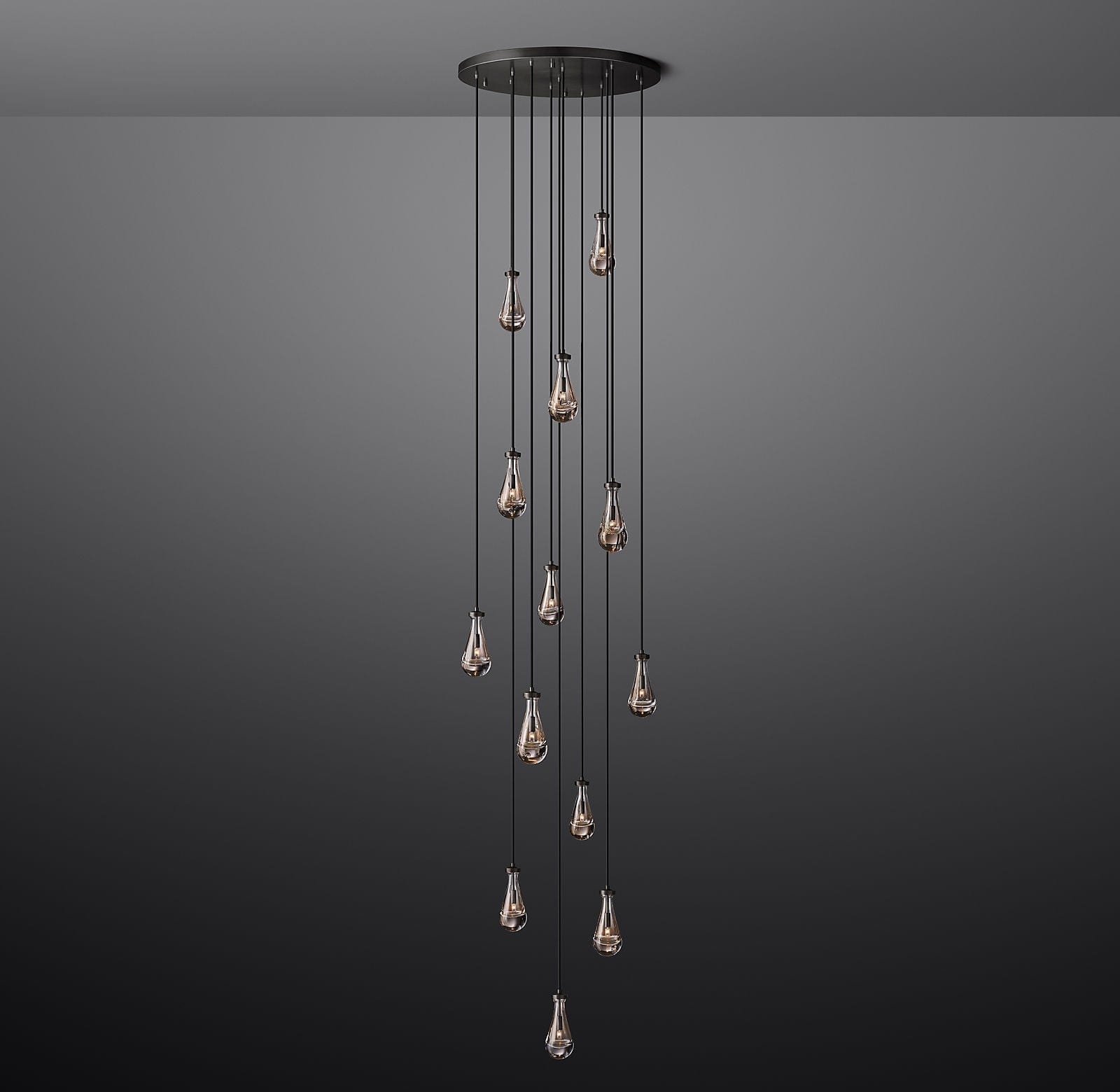 Raindrop Round Chandelier 36", Rain Chandelier by Franing - Chandelier,SHOP ALL,crystal chandelier,Ceiling