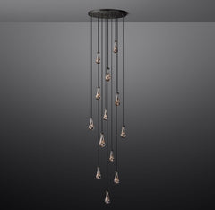 Raindrop Round Chandelier 36", Rain Chandelier by Franing - Chandelier,SHOP ALL,crystal chandelier,Ceiling