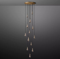 Raindrop Round Chandelier 36", Rain Chandelier by Franing - Chandelier,SHOP ALL,crystal chandelier,Ceiling