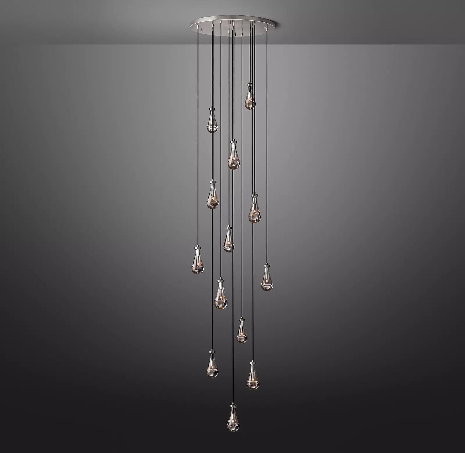 Raindrop Round Chandelier 36", Rain Chandelier by Franing - Chandelier,SHOP ALL,crystal chandelier,Ceiling