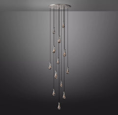 Raindrop Round Chandelier 36", Rain Chandelier by Franing - Chandelier,SHOP ALL,crystal chandelier,Ceiling