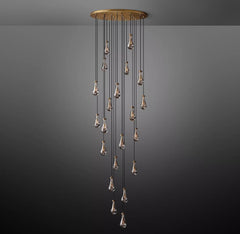 Raindrop Round Chandelier 47", Rain Chandelier by Franing - Chandelier,SHOP ALL,crystal chandelier,Ceiling