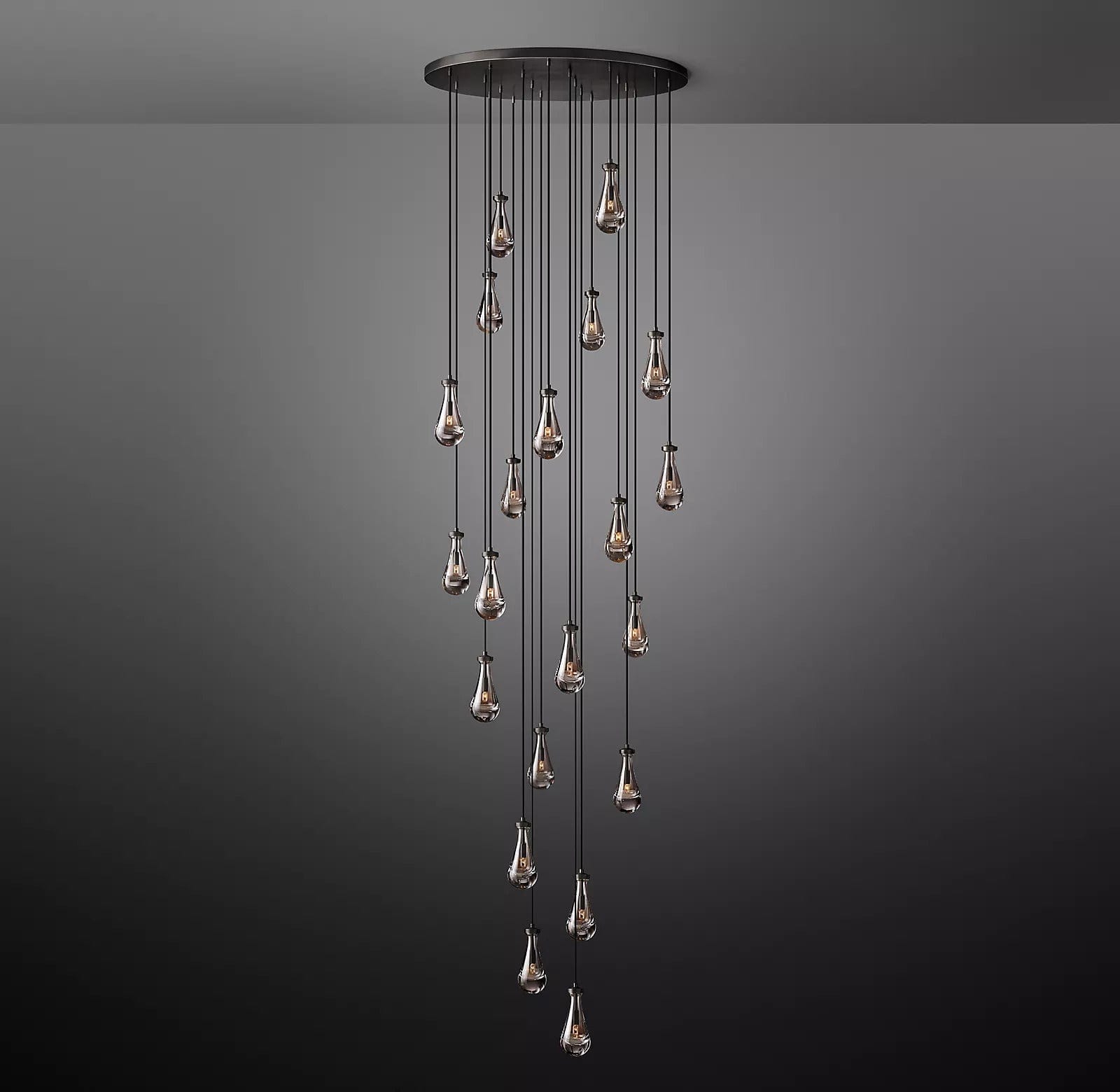Raindrop Round Chandelier 47", Rain Chandelier by Franing - Chandelier,SHOP ALL,crystal chandelier,Ceiling