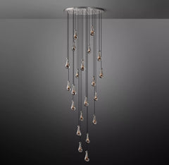 Raindrop Round Chandelier 47", Rain Chandelier by Franing - Chandelier,SHOP ALL,crystal chandelier,Ceiling