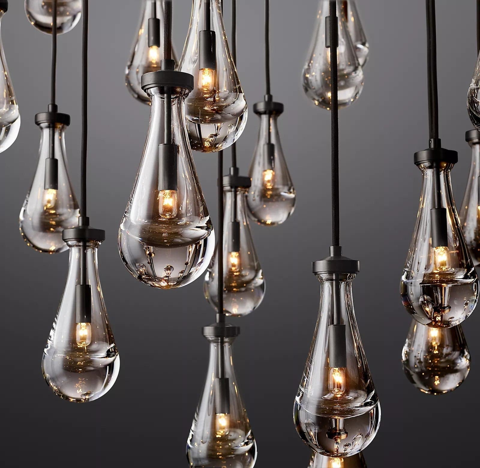 Raindrop Round Chandelier 60", Rain Chandelier by Franing - Chandelier,SHOP ALL,crystal chandelier,Ceiling