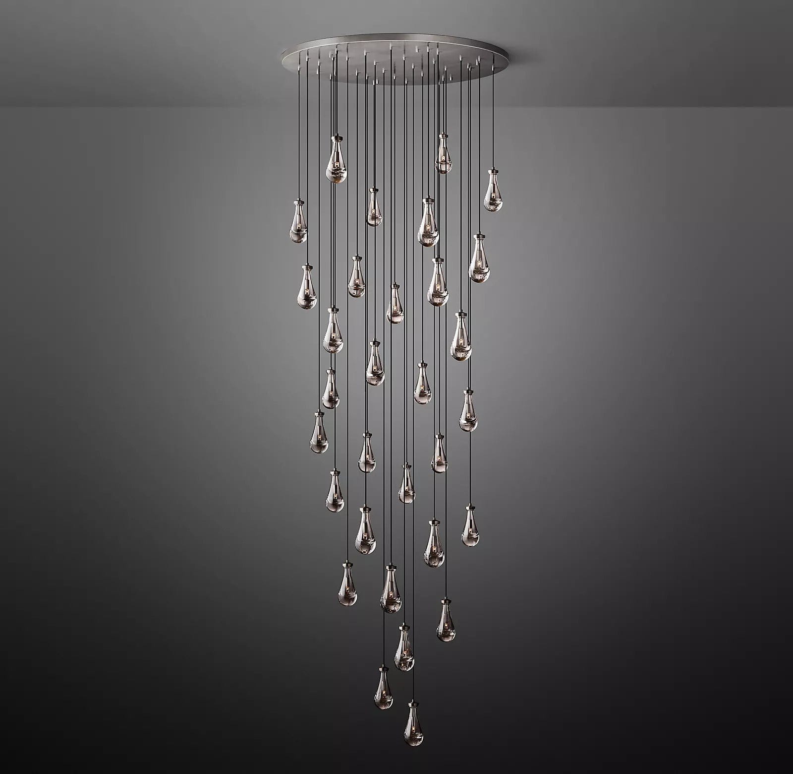 Raindrop Round Chandelier 60", Rain Chandelier by Franing - Chandelier,SHOP ALL,crystal chandelier,Ceiling