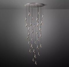 Raindrop Round Chandelier 60", Rain Chandelier by Franing - Chandelier,SHOP ALL,crystal chandelier,Ceiling