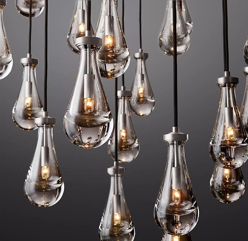 Raindrop Round Chandelier 60", Rain Chandelier by Franing - Chandelier,SHOP ALL,crystal chandelier,Ceiling