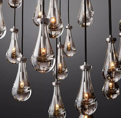 Raindrop Round Chandelier 60", Rain Chandelier by Franing - Chandelier,SHOP ALL,crystal chandelier,Ceiling