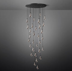 Raindrop Round Chandelier 60", Rain Chandelier by Franing - Chandelier,SHOP ALL,crystal chandelier,Ceiling