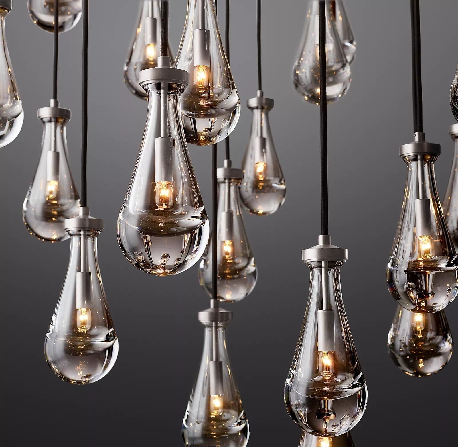 Raindrop Round Chandelier 60", Rain Chandelier by Franing - Chandelier,SHOP ALL,crystal chandelier,Ceiling