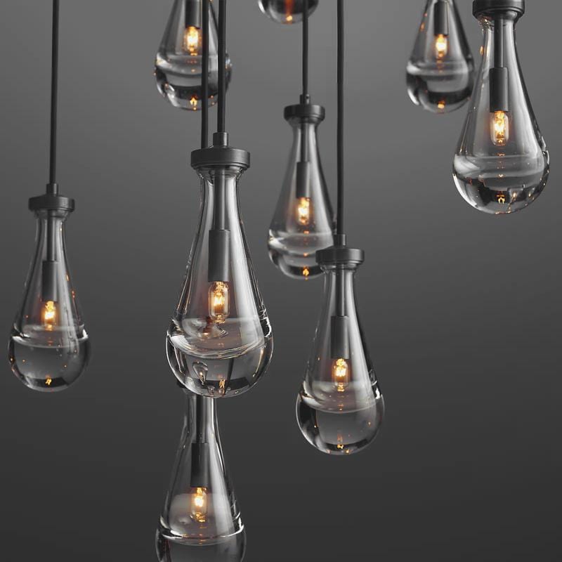 Raindrop Round Long High Ceiling Chandelier 47'' by Franing - Chandelier,SHOP ALL,crystal chandelier,Ceiling
