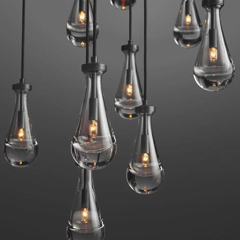 Raindrop Round Long High Ceiling Chandelier 47'' by Franing - Chandelier,SHOP ALL,crystal chandelier,Ceiling