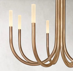 Rousse Modern Alabaster Chandelier 38'' by Franing - Chandelier,SHOP ALL,metal chandelier,Farmhouse