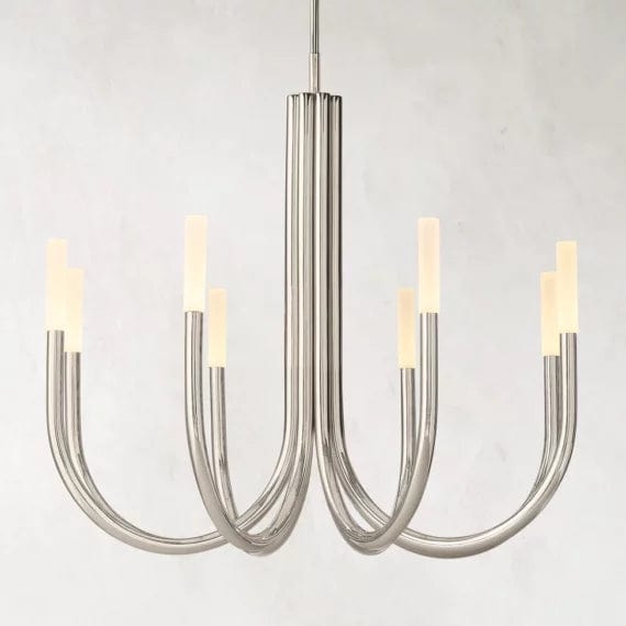 Rousse Modern Alabaster Chandelier 38'' by Franing - Chandelier,SHOP ALL,metal chandelier,Farmhouse