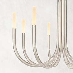 Rousse Modern Alabaster Chandelier 38'' by Franing - Chandelier,SHOP ALL,metal chandelier,Farmhouse