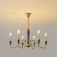 Rustic Wood & Metal Chandelier – 6/8 - Light Adjustable Ceiling Fixture by Franing - Ceiling,SHOP ALL,glass chandelier,Chandelier,1 - 3