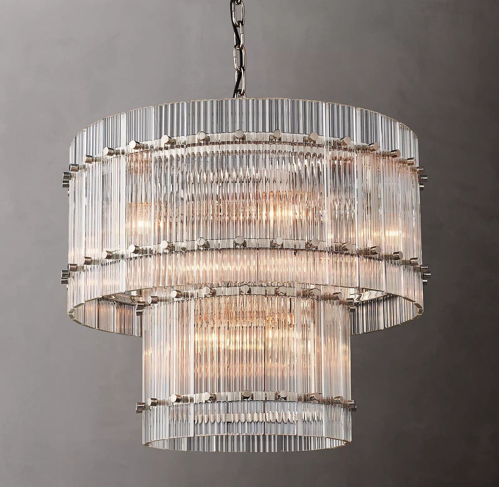San Marcon 2 - Tier Round Chandelier 22" by Franing - Chandelier,SHOP ALL,glass chandelier